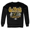 Fast N' Loud Officially Licensed Gas Monkey Garage Green Hot Rod Sweatshirt (Black), Small