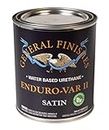 General Finishes Enduro-VAR II Water Based Urethane Topcoat, 1 Quart, Satin