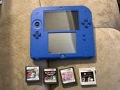 Nintendo 2DS Blue Handheld System With Games