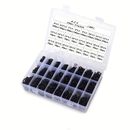 1200pcs O Ring Kit 24 Sizes O Rings Assortment Rubber O-ring Sealing Gasket Washer Seal Assortment Set Nbr Metric O-ring Assortment Kit For Plumbing, Gas, Automotive And Faucet Repair Od 6mm-28mm