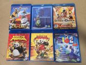 6 X Blu-ray DVD Bundle Joblot Dvds Films Kids Mixed Various Genres 