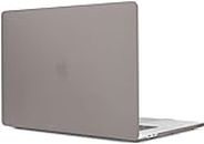 OJOS Cover Compatible with Older MacBook Pro 16 inch Case 2020 2019 A2141, Plastic Hard Shell Case with Retina & Touch Bar Fits Touch ID (Matte Gray)