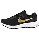 Nike Mens Revolution 6 Nn Black/Metallic Gold-White Running Shoe - 8.5 UK (9.5 US) (DC3728-002)