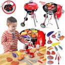 CHILDRENS PRETEND BARBEQUE BBQ GRILL ROLE CHEF PLAY TOY SET WITH LIGHTS & SOUNDS