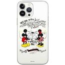 ERT GROUP mobile phone case for Apple Iphone 6/6S original and officially Licensed Disney pattern Mickey & Minnie 005 optimally adapted to the shape of the mobile phone, partially transparent
