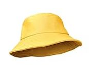 RR DESIGN Cap & Hat Summer Collections for Men & Women (Bucket Cap-Yellow)