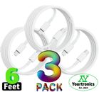 3 PACK 6ft Fast Charger Charging Cables For iPhone 14 13 12 11 X XR Plus Pro Max