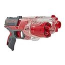 Nerf Elite Disruptor Blaster, 6-Dart Rotating Drum, 6 Nerf Elite Darts, Slam Fire, New Translucent Red Color, Toys for Kids, Teens & Adults, Outdoor Toys for Boys and Girls Ages 8+