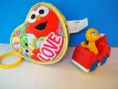 Sesame Street Soft Cloth Book with Clip for Stroller, Big Bird Toy Truck