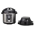 MASTERPRO Ultimate All-in-One Multi Cooker and Airfryer Ultimate All-in-One Multi Cooker and Airfryer, Stainless Steel/Black, MPMULTIPRO