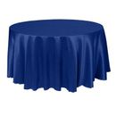 Ultimate Textile -12 Pack- Herringbone - Fandango 114-Inch Round Tablecloth, Royal Blue Polyester in Blue/Gray | 114 W x 114 D in | Wayfair