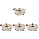  4 PCS Storage Basket Skincare Products Office and Supplies Square