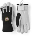 Hestra Army Leather Patrol Ski Gloves in Black and White