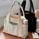 Women's Large Capacity Canvas Tote Bag Handbag Student Shoulder Shopping Bag
