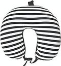 CNT Micro Bead Travel Neck Pillow Zebra Design (Black & White)