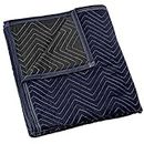 Sure-Max Moving & Packing Blanket 80" x 72" (35 lb/dz weight) - Quilted Shipping Furniture Pad (Blue/Black)