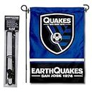 WinCraft San Jose Earthquakes Garden Flag with Stand Pole Holder