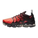 Nike Air Vapormax Plus Mens Shoes, Black/Bright Crimson, 10 US