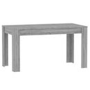 Kitchen Table Dining Room 6 Seater Dinner Coffee Furniture Grey Sonoma 140cm