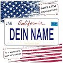 US KENNZEICHEN CALIFORNIA - Personalisierbar License Plate
