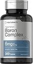 Triple Boron Complex 6 mg Supplement | 300 Tablets | Vegetarian, Non-GMO & Gluten Free | Triple Action Boron Citrate, Boron Glycinate, Boron Asparate | by Horbaach