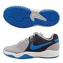 NIKE Air Zoom Resitance Men's Tennis Shoes, Atmosphere Grey/Blue, 8 US