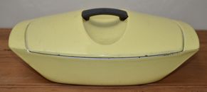 LE CREUSET Vintage Raymond Loewy Cocotte Dutch Oven - 3.5qt, Yellow - As Is