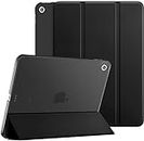 Robustrion Smart Trifold Hard Back Flip Stand Case Cover for iPad Air 2 A1566/A1567 2014 Launch - Black