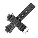 LineOn Black Silicone Strap for Casio G-Shock Watch GST-8600 Model Watche Only (No Tool Include)