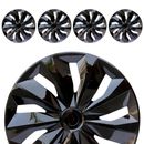 4 Pieces Black 14 Inch Hubcaps Automotive for R14 Wheel Tire Covers Accessories