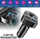 Wireless Bluetooth Car FM Transmitter Adapter MP3 Player Adapter PD Charger AU