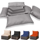 Rattan Terrassenmöbel Sofa Ersatz Sitzpolster oder Rückenkissen 12 Größen 12 Farben