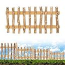 BooGardi Beeteinfassung Holz · viele Größen · Höhe 30cm x Breite 60cm · Gartenzaun für Beetumrandung · natürliche Rasenkante · Lattenzaun Haselnuss Eyecatcher