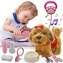 Jaydear Plush Puppy Toy, Electronic Dog Toy for Kids, Interactive Toy -Walks/Barks/Shake Tail/Talk, Stuffed Animals Cute Dog Toys Soft Gift for Christmas, Easter, Birthday, Age 3 4 5 6 7+ Years Old