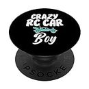 RC Cars Racing Crazy RC Car Boy PopSockets PopGrip Intercambiable