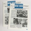 NISSAN-DATSUN MOTOR TOPICS / lot de 2 / folder newsletter brochure 2x 4p EN 1972