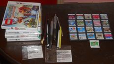 Lote Juegos y Accesorios Nintendo DS Lápices, Juegos, Protectores de Pantalla