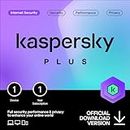 Kaspersky Plus Internet Security 2024 | 1 Device | 1 Year | Anti-Phishing and Firewall | Unlimited VPN | Password Manager | Online Banking Protection | PC/Mac/Mobile | UK Online Code