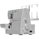 SINGER | S0100 White Overlock Serger with 2/3/4 Thread Capacity and 1300 SPM