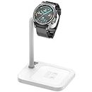 AOJUE Smart Watch Charging Stand for iwatch Series SE 6 5 4 3 2 1, Compatible with Samsung Galaxy Watch, Huawei Watch GT 2 GT GT 2e, Garmin Vivoactive 3 4 3 Music, LG, Google Smart Watch (White)