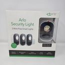 Sistema de luces de seguridad Arlo/Netgear NOB con 3 luces inteligentes sin cables (ALS1103)