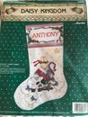 counted cross stitch kit Bucilla Daisy Kingdom Holiday Hunny Bunny 16”stocking