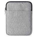 ALMIGHTY 7 Inch Nylon Cover Pouch Bag Sleeve for All-New Kindle Oasis 10th Generation 2019/9th Generation 2017/Kindle Oasis E-Reader (Light Gray)