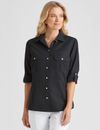 Noni B - Womens Winter Tops - Black Blouse / Shirt - Smart Casual Clothing