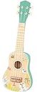 TOOKYLAND 4-String Wooden Ukulele Toy - Mini Guitar Pretend Musical Instrument, for Kids 3 Year Old +