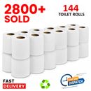 144 Rolls 2Ply Toilet Roll Quilted Embossed Luxury Tissue Paper Wholesale Pack