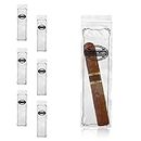 PUREVACY Poly Zipper Cigar Bag 3 x 10, Pack of 100 Fine Clear Plastic Bags for Cigars, 2 Mil Thick Clear Poly Bags, Tamper-Proof Small Zipper Bags, Reclosable Zip Bags for Safe Storage Cigars