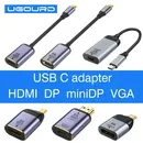 Type C To HDMI 8K USB C to DP miniDP 4K VGA Adapter For Laptop PC MacBook Pro XPS Apple TV Box PS5