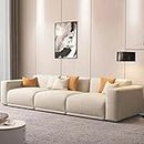 BURRAQUE 3 Seater Living Room sectional Couch Sofa Set Furniture Velvet Tufted Modular Modern Luxury sectional Sofa (Two Seater, Beige)