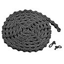 1-Speed Bicycle Chain 116 Links (Black, 1/2" ×1/8" 116 Links)